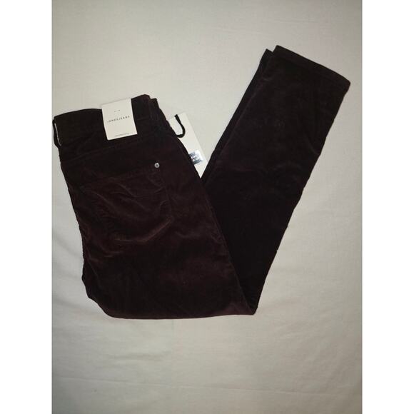 NwT sz 32" waist James Jeans Micro Corduroy Pants-dark eggplant - Picture 1 of 4